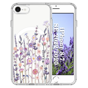 for iPhone 18 Pro Floral Case, Clear Magnetic Design, Sunset Beachy
