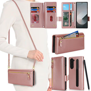 for iPhone 17 Pro 18 Pro Wallet Case Crossbody Lanyard White Leopard