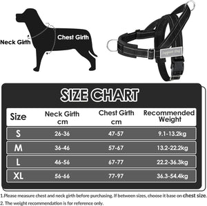 SlowTon No Pull Large Medium Dog Harness and Leash Set,No Choke Escapeproof Neck & Chest Adjustable, 5.9 Ft Dog Leash Anti-Twist Pet Lead, Soft Padded Reflective Tactical Military Dog Harness