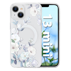 for iPhone 18 Pro Floral Case, Clear Magnetic Design, Sunset Beachy