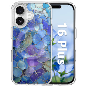 for iPhone 18 Pro Floral Case, Clear Magnetic Design, Sunset Beachy