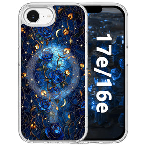 for iPhone 18 Pro Floral Case, Clear Magnetic Design, Sunset Beachy