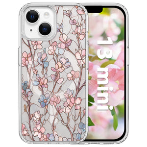 for iPhone 18 Pro Floral Case, Clear Magnetic Design, Sunset Beachy