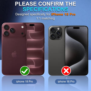 Suoman for iPhone 18 Pro Camera Lens Protector, Burgundy, 1-Pack