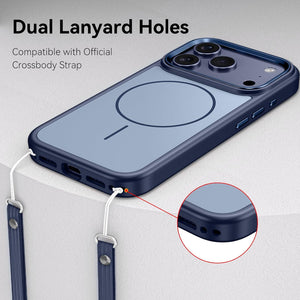 VENINGO for iPhone 17 Pro Case, Compatible with MagSafe Electroplated Camera Edge Anti-Fingerprints, Shockproof Silky Slim Protective Hybrid Case for iPhone 17 Pro 6.3'', Blue