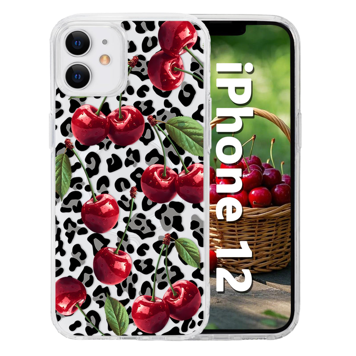 for iPhone 18 Pro Floral Case, Clear Magnetic Design, Sunset Beachy