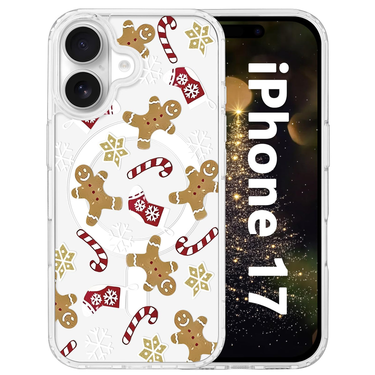 for iPhone 18 Pro Floral Case, Clear Magnetic Design, Sunset Beachy