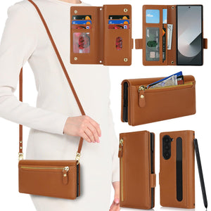 for iPhone 17 Pro 18 Pro Wallet Case Crossbody Lanyard White Leopard