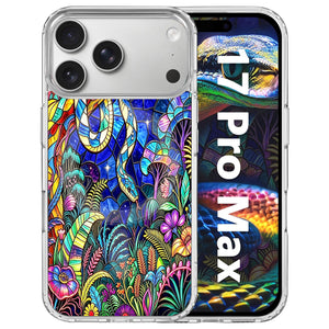 for iPhone 18 Pro Floral Case, Clear Magnetic Design, Sunset Beachy