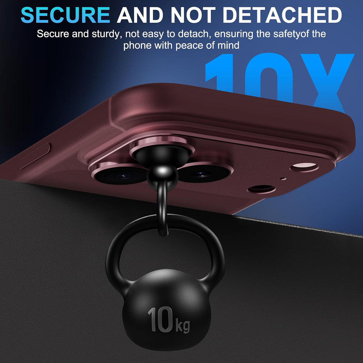 Suoman for iPhone 18 Pro Camera Lens Protector, Burgundy, 1-Pack