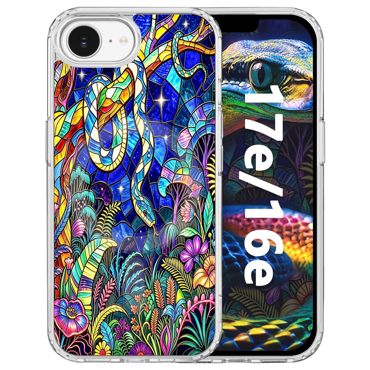 for iPhone 18 Pro Floral Case, Clear Magnetic Design, Sunset Beachy