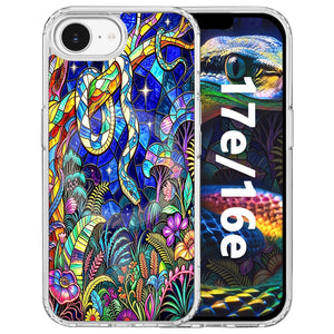 for iPhone 18 Pro Floral Case, Clear Magnetic Design, Sunset Beachy