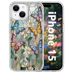 for iPhone 18 Pro Floral Case, Clear Magnetic Design, Sunset Beachy