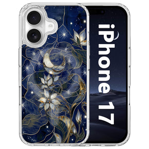 for iPhone 18 Pro Floral Case, Clear Magnetic Design, Sunset Beachy
