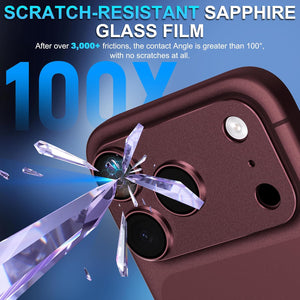 Suoman for iPhone 18 Pro Camera Lens Protector, Burgundy, 1-Pack