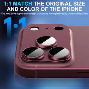 Suoman for iPhone 18 Pro Camera Lens Protector, Burgundy, 1-Pack