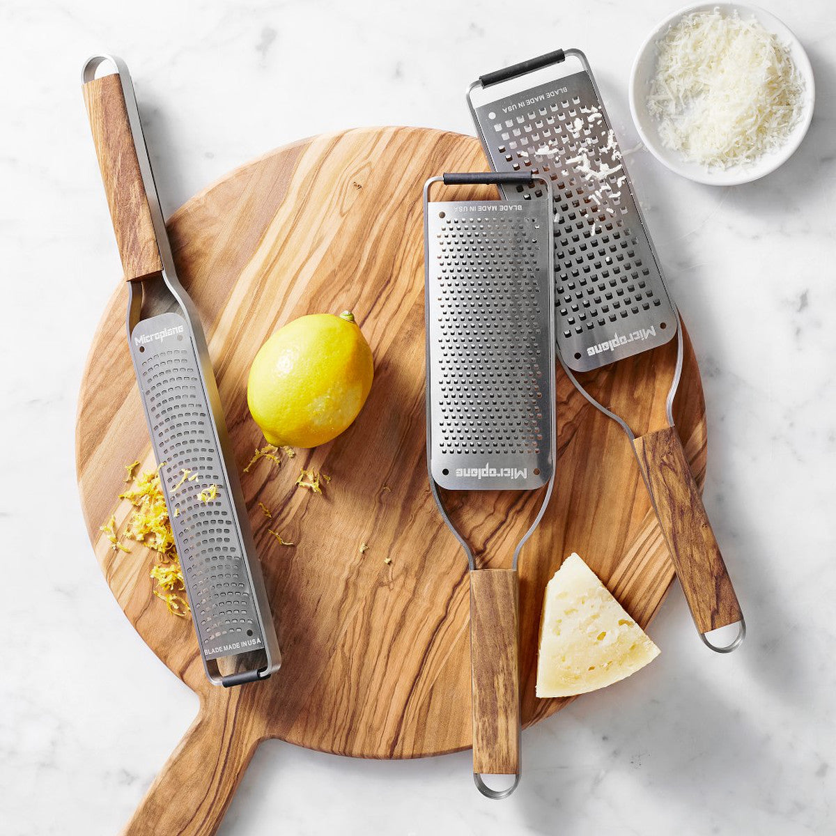 Microplane® Olivewood Master Series Paddle Graters