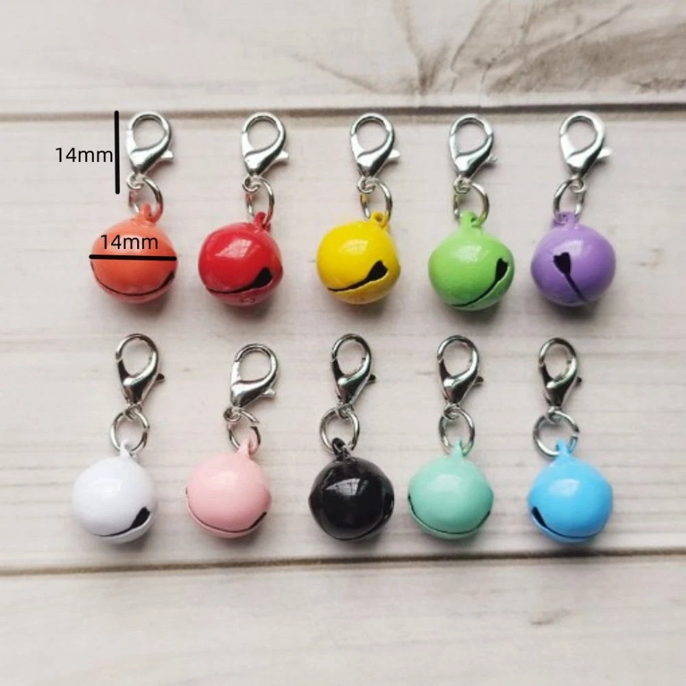 10 Pcs Pet Accessories Cat Dog Bells Colorful Strong Loud Bell Festival
