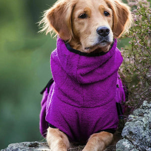 Dog Puppy Hoodies Hooded Jacket Solid Coat Pet Winter Soft Warm Clothes S-5XL AU