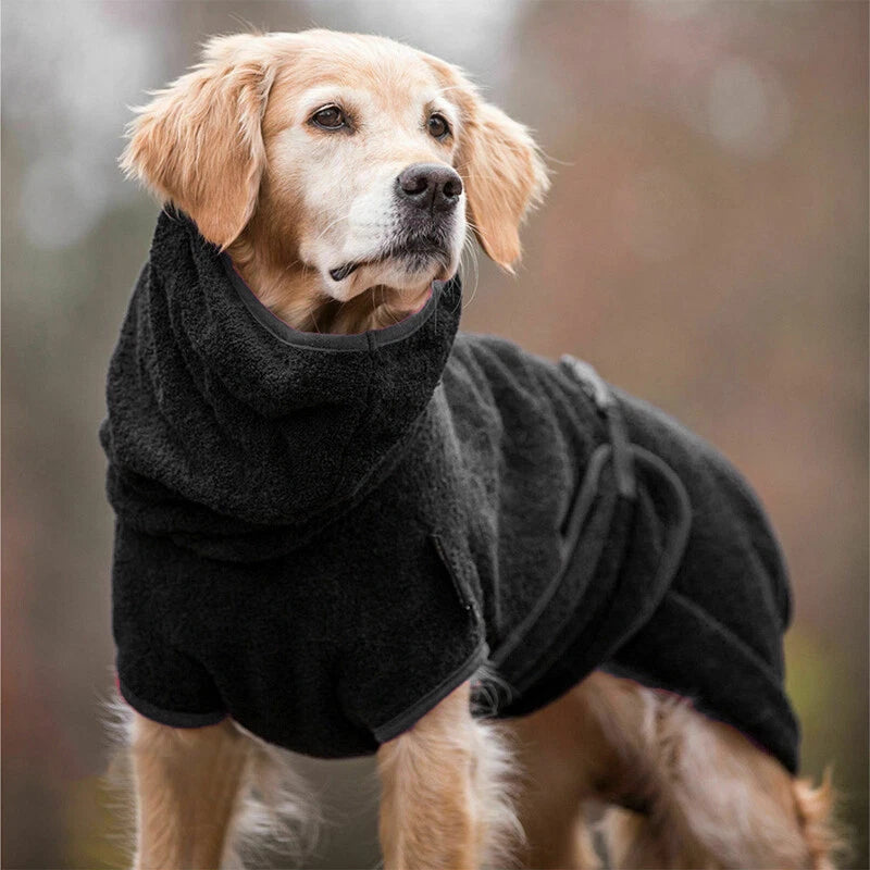 Dog Puppy Hoodies Hooded Jacket Solid Coat Pet Winter Soft Warm Clothes S-5XL AU