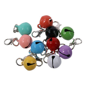 10 Pcs Pet Accessories Cat Dog Bells Colorful Strong Loud Bell Festival