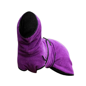 Dog Puppy Hoodies Hooded Jacket Solid Coat Pet Winter Soft Warm Clothes S-5XL AU